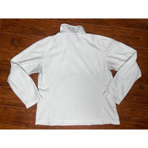Patagonia Sweater Womens L White Long Sleeve 1/4 Zip Micro D Fleece 26278 - Picture 2 of 7